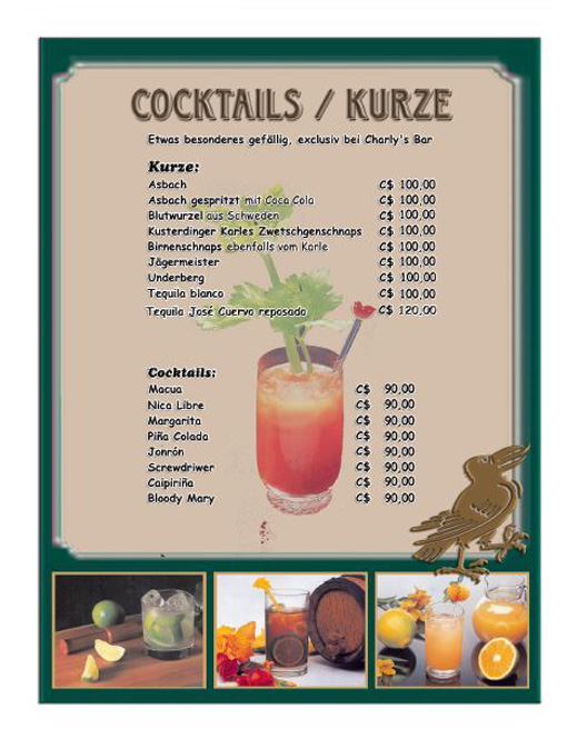 Cocktails Kurze