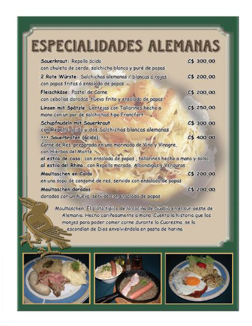Especialidades Alemanas